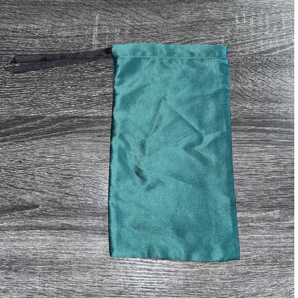 Authentic Gucci Pouch Sunglass Glasses Soft Case Teal Emerald Green Color - Picture 3 of 7